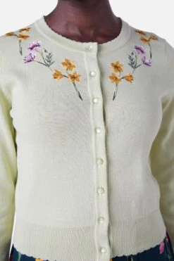 Poppy & Daffodil Floral Embroidered Cardigan – Scalloped Edge Cotton Knit 11 Poppy & Daffodil Floral Embroidered Cardigan – Scalloped Edge Cotton Knit -ModCloth PGFX112 257 5