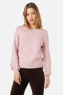 Bloom Sweater – Floral Crochet Applique Relaxed Fit Knit -ModCloth PGFX312 007 1