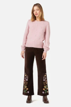 Bloom Sweater – Floral Crochet Applique Relaxed Fit Knit -ModCloth PGFX312 007 2