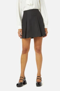 Emma Black Box Pleated High Waisted Mini Skirt -ModCloth PGFX333 001 2
