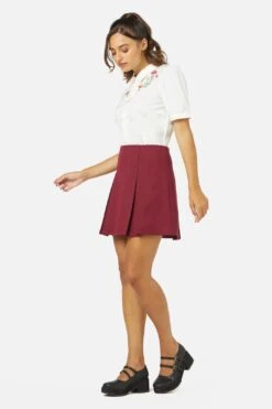 Emma Black Box Pleated High Waisted Mini Skirt -ModCloth PGFX333 012 3