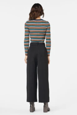 Princess Highway Darcy Stripe Knit Top - Navy & Chocolate Vintage Ribbed Long Sleeve -ModCloth PGFX458 006 5