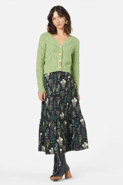 Princess Highway Polly Cardi – Cable and Bobble Texture V-Neck Cropped Cardigan 20 Princess Highway Polly Cardi – Cable and Bobble Texture V-Neck Cropped Cardigan -ModCloth PGFX488 016 2