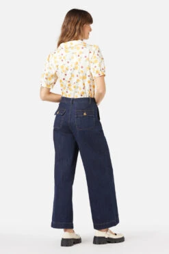 Princess Highway Jemma Jean – High-Waisted Straight Leg Dark Indigo Cotton Denim Pants 9 Princess Highway Jemma Jean – High-Waisted Straight Leg Dark Indigo Cotton Denim Pants -ModCloth PGFY084 653 4