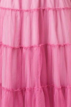 Princess Highway Rose Pink Vera Tulle Skirt – Tiered Midi Ballet-Core Skirt -ModCloth PGFY094 130 5