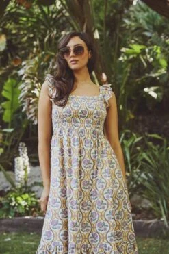 Princess Highway Renata Midi Dress – Groovy Flower Geo Print Organic Cotton Sundress 7 Princess Highway Renata Midi Dress – Groovy Flower Geo Print Organic Cotton Sundress -ModCloth PGFY160 014 21