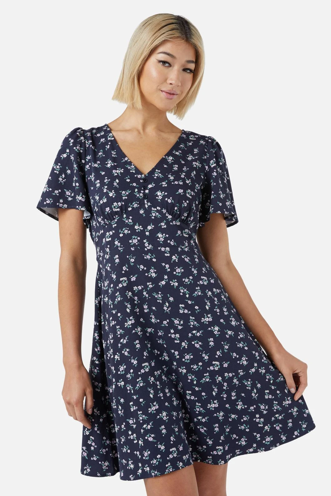 Lila Ditsy Mini Dress 4 Lila Ditsy Mini Dress - Image 2