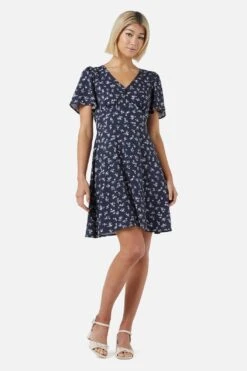 Lila Ditsy Mini Dress 16 Lila Ditsy Mini Dress -ModCloth PGFY483 006 2