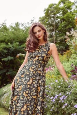 Yvette Butterfly Midi Dress