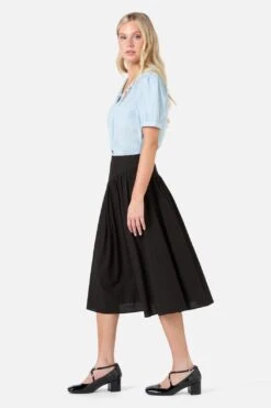 Nell Gathered Yoke Skirt -ModCloth PGFZ061 001 13