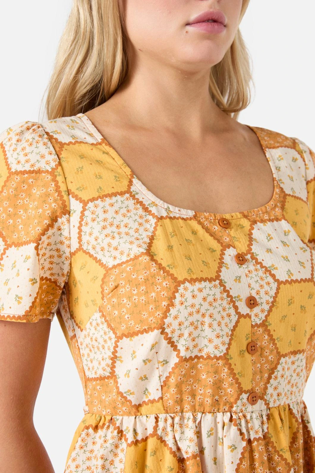 Patchwork Sleeved Mini Dress 8 Patchwork Sleeved Mini Dress - Image 6