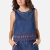 Meadow Embroidered Top -ModCloth PGFZ157 420 20