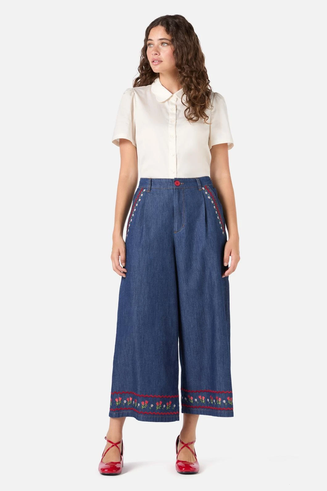 Meadow Embroidered Culotte 4 Meadow Embroidered Culotte - Image 2