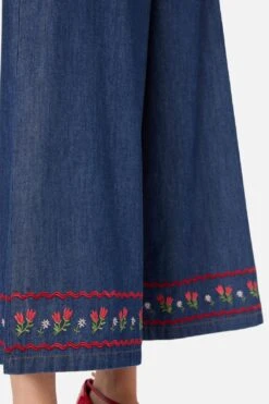 Meadow Embroidered Culotte 11 Meadow Embroidered Culotte -ModCloth PGFZ158 420 24