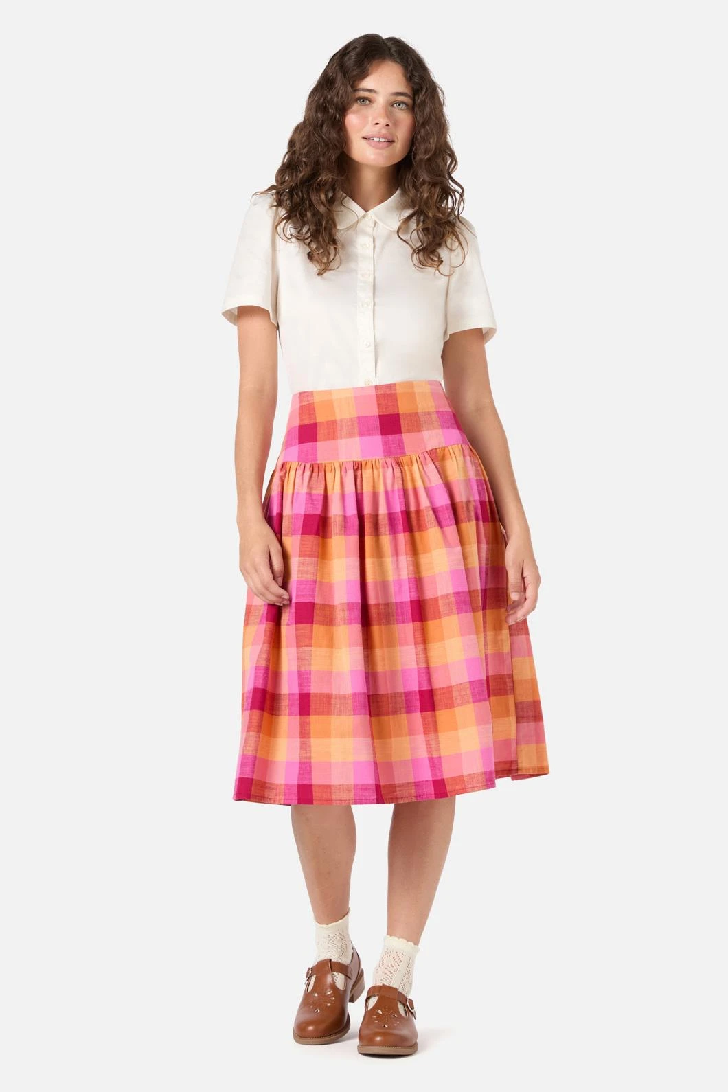 Maxine Check Midi Skirt 4 Maxine Check Midi Skirt - Image 2