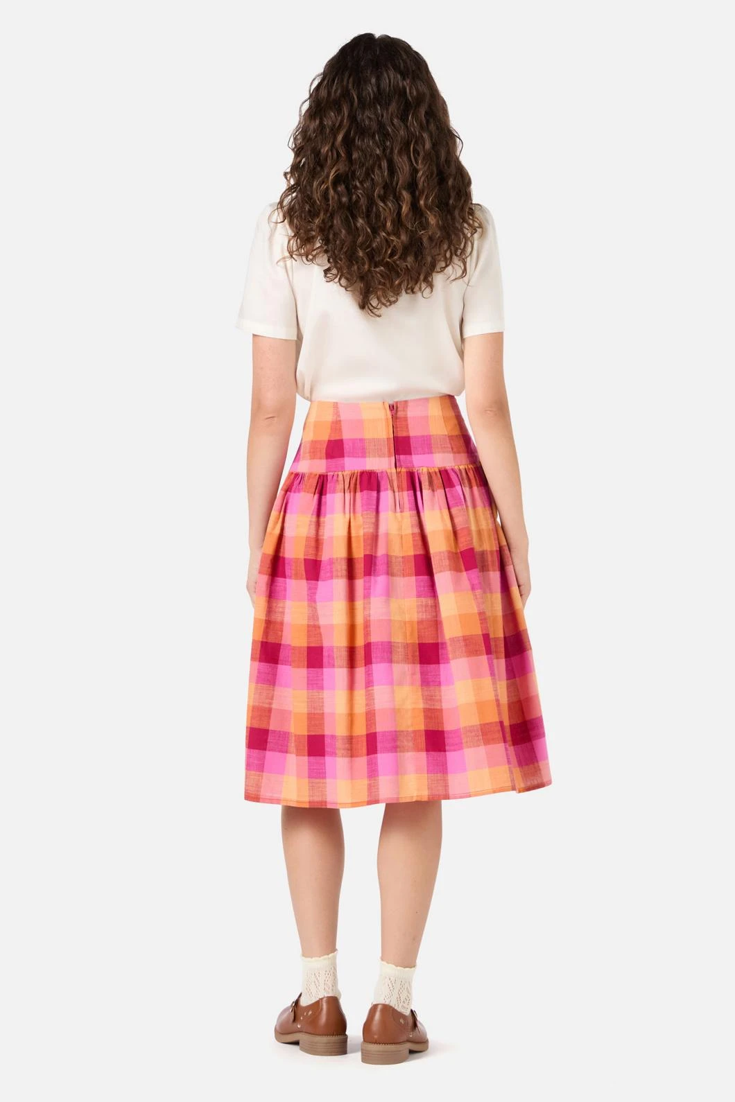 Maxine Check Midi Skirt 6 Maxine Check Midi Skirt - Image 4