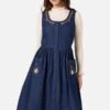 Rabbit Embroidered Denim Dress 1 Rabbit Embroidered Denim Dress -ModCloth PGFZ259 420 12