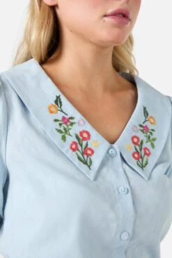 Lattice Embroidered Blouse -ModCloth PGFZ275 003 24