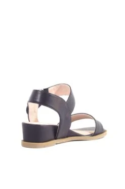 Chelsea Crew Ricardo Faux-Leather Mini Wedge Comfort Sandals -ModCloth RICARDO CHELSEACREW BLACK 03 447b9149 23d5 4b09 b8ca 02f4b666a754