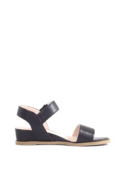 Chelsea Crew Ricardo Faux-Leather Mini Wedge Comfort Sandals -ModCloth RICARDO CHELSEACREW BLACK 04 4380a70e 3b09 46f0 8608 d132ad76f848