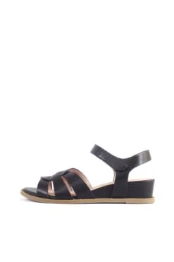 Chelsea Crew Roma Fisherman Comfort Sandals – Faux Leather Mini Wedge Open Toe Shoes -ModCloth ROMA PU CHELSEACREW BLACK 02 c81ee5f7 8e2f 49db 88fd f071ad456e12