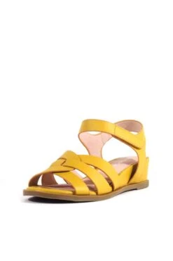 Chelsea Crew Roma Fisherman Comfort Sandals – Faux Leather Mini Wedge Open Toe Shoes -ModCloth ROMA PU CHELSEACREW MUSTARD 01 ccd7978b 3092 4e3c 968f 11e37ab5c9f1