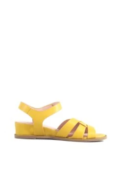 Chelsea Crew Roma Fisherman Comfort Sandals – Faux Leather Mini Wedge Open Toe Shoes -ModCloth ROMA PU CHELSEACREW MUSTARD 04 f91cd35b 598f 4f51 aaad 0ba8cc053b2c