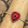 Scorpion Heart Cuff Bracelet -ModCloth SCPRED09CFF RED 1