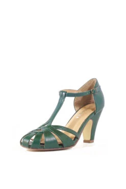 Sergi T-Strap Heels -ModCloth SERGI GREEN 1 a90f5acb fd2a 4edb 9725 8964ce58e77a
