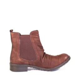 Chelsea Crew Slouched Trail Booties – Feminine Hiking Inspired Ankle Boots -ModCloth TRAIL NUB CCBL BROWN 04
