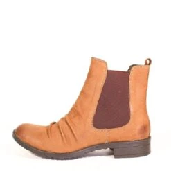 Chelsea Crew Slouched Trail Booties – Feminine Hiking Inspired Ankle Boots -ModCloth TRAIL NUB CCBL TAN 03