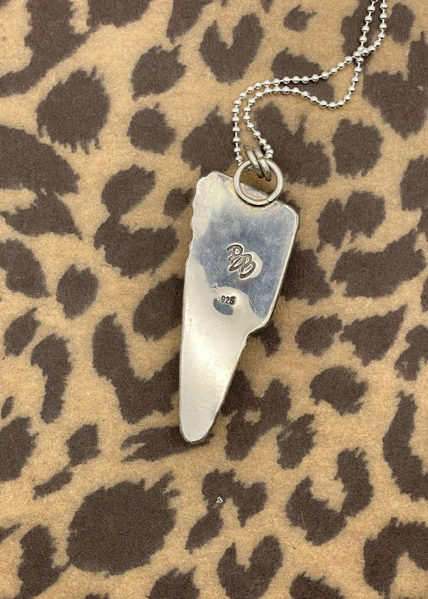 Lightning Bolt Turquoise Pendant 4 Lightning Bolt Turquoise Pendant - Image 2