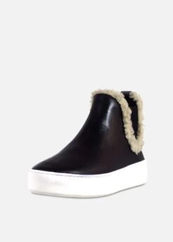 Winston Shearling Detail Sneakers -ModCloth WINSTON LEA CHELSEACREWBLACKLABEL BLACK 01 806cad70 113f 4c5f a544 5e02dcd9d189