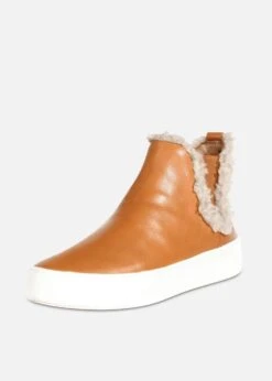 Winston Shearling Detail Sneakers -ModCloth WINSTON LEA CHELSEACREWBLACKLABEL TAN 01 a58d71a3 6610 4ee8 8c08 15d6a3cb4d9a