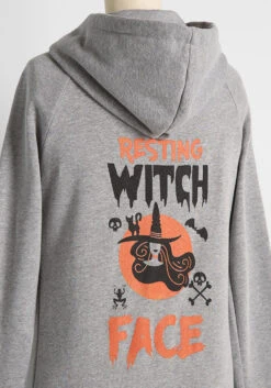 No Brand Resting Witch Face Graphic Zip-Up Hoodie -ModCloth aa85b1f19da41598a72945e1eb59cea8