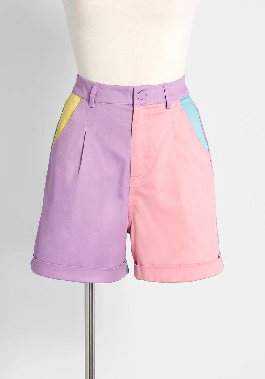 Radical In Pastels High-Rise Shorts