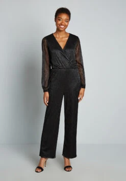 No Brand Shimmering And Svelte Jumpsuit