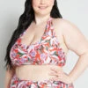 ModCloth Allison Halter Bikini Top - Orange & Emerald Floral Print Plus Size Swimwear -ModCloth c4227cfa04142e30037115e91e189455 6a311621 d81e 4305 b1f8 89d15a4ca6fb