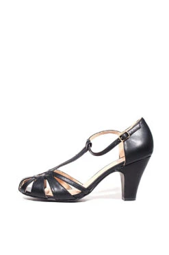 Sergi T-Strap Heels -ModCloth chelseacrew sergi pu black 02 58a36f9a d2d6 490c a515 00963554c40b