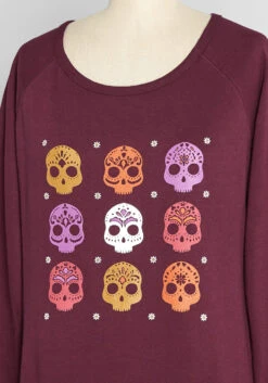Sugar, Sugar Candy Skulls Sweatshirt -ModCloth d065e3718def5493da6d657e597dce73