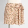 Molly Bracken Leaves Of Fancy Creamy Beige Floral Tie-Waist High-Rise Shorts