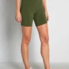ModCloth Olive Green Stretchy Cotton Mid-Thigh Bike Shorts – Spinning and Winning Series -ModCloth e379a1299b01194eba23dc32444f69d9
