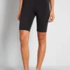 City Cyclist Black Stretch Cotton Bike Shorts – High-Waisted Elastic Performance Bottoms -ModCloth e8fd690522c06fda4b9393ae57f0d6a9