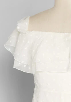ModCloth Southern Belles Ringing White Swiss Dot Off-The-Shoulder Maxi Dress 9 ModCloth Southern Belles Ringing White Swiss Dot Off-The-Shoulder Maxi Dress -ModCloth eb2a7e2c418ad71d667ff90e8f5a3c2d