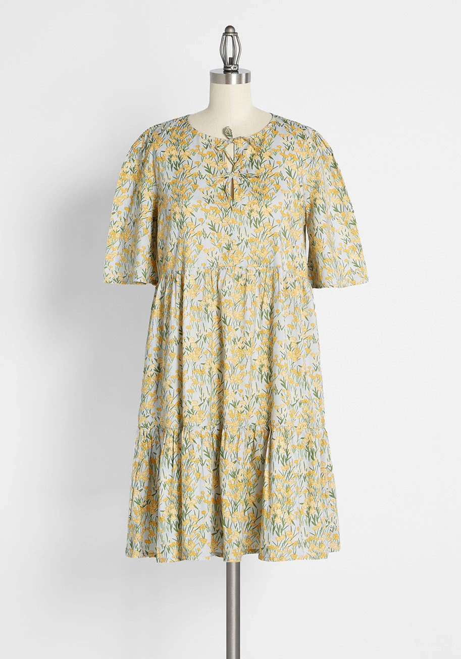 Sweet And Tender Blossoms Babydoll Dress 3 Sweet And Tender Blossoms Babydoll Dress