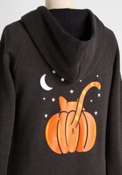 No Brand Pumpkin Butt Graphic Zip-Up Hoodie -ModCloth f4fc4d7199e164009520a2182f3a9a22