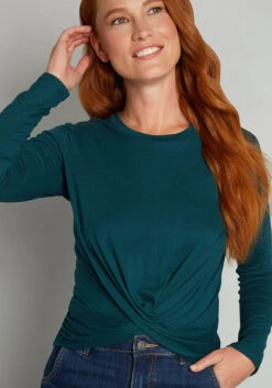 A Twist Of Fun Long Sleeve Knit Top -ModCloth ffbca7adb63cbc5c400c4361ce60641e