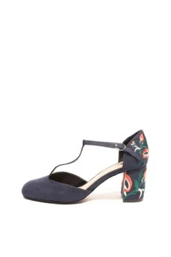 Frenchie T-Strap Embroidered Heels -ModCloth frenchie micro ccbl chelsea crew black label frenchie micro 05.373