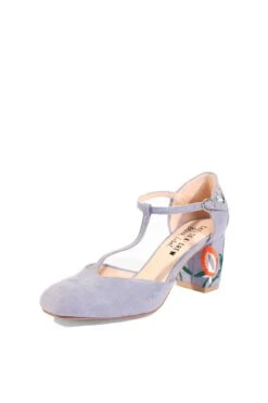 Frenchie T-Strap Embroidered Heels -ModCloth frenchie micro ccbl chelsea crew black label frenchie micro 10