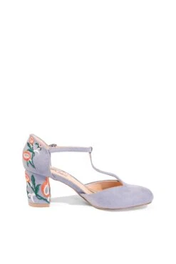 Frenchie T-Strap Embroidered Heels -ModCloth frenchie micro ccbl chelsea crew black label frenchie micro 12.373